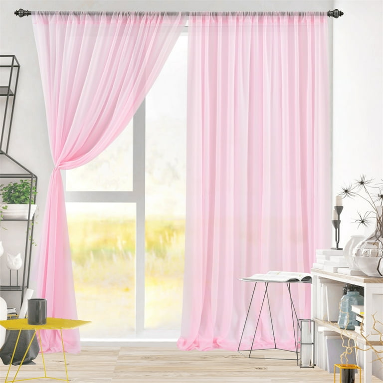 Pink store curtain material