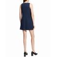 thumbnail image 2 of Theory womens  V Neck Shift Dress, 6, Blue, 2 of 3