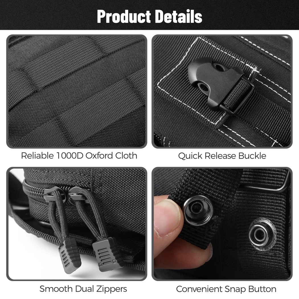 Universal Tactical Car Seat Back Organizer Bag,Molle Seat Back Organizer Panel with 5 Detachable Molle Pouches,Car Panel Organizer for Car Truck Ford Jeep Vehicle