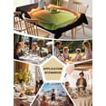 thumbnail image 6 of Tennis Tablecloth Rectangle Table Cloth 60x120, Waterproof Tablecloth Outdoor Table Cloth, Modern Sport Glowing Ball Black Background Washable Table Cover for Kitchen Dinning Party, 6 of 8