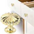 thumbnail image 1 of AKEGAMN European Cabinet Handles Set Of 10 Black & Antique Brass Pulls Round Knobs For Drawers/Wardrobes -Tone Design – black base with antique brass chrysanthemum/pumpkinModern Style – Shaker, , or, 1 of 9