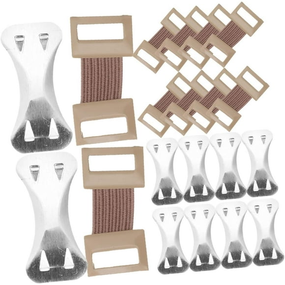 HWZWT 1 set of elastic bandage buckle reusable wound clip bunion fixation wipes gauze closure first aid bandage support dressing wrap grip elastic remover point hand aluminum set of ela