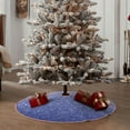thumbnail image 4 of Sikiie Glittering Blue Purple Christmas Tree Skirt, Christmas Tree Decorations, Christmas Decor, Tree Mat Decoration(30-48IN)-36", 4 of 6