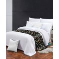 thumbnail image 2 of Bed Runner Scarf Cal King Size, Black Dinosaur Stain Bed Runners & Scarves for Foot of Beds, Vintage Letters Farm Animals Decorative Bedding Runner Scarf for Hotel Home Bedroom 102 x20 Inch, 2 of 6