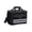 A001- Black, variant on Insulated Cooler Bag, Insulated Lunch Bag, Lunch Bag with Shoulder Strap, Portable Cooler Bag, Khaki Oxford Square 12X7X8 Inch Dual Zipper Thermal Tote, Reflective Strip Accents,