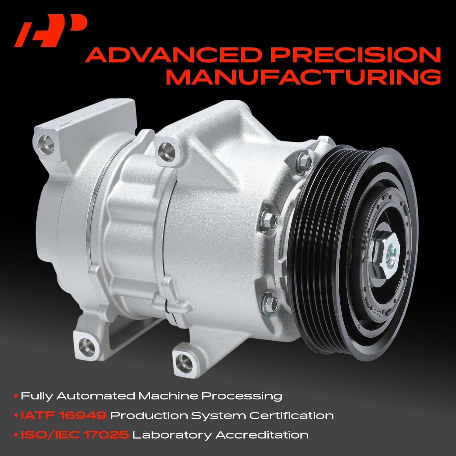 A-Premium Air Conditioner AC Compressor with Clutch Compatible with Hyundai Sonata 2.0L 2.4L 2015-2017