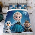 thumbnail image 4 of Frozen Themed Bed Sheet Set Three Piece Set 53x79 Inches Comfortable And Skin Friendly Unique Design Creating A Star Studded Night, 4 of 6