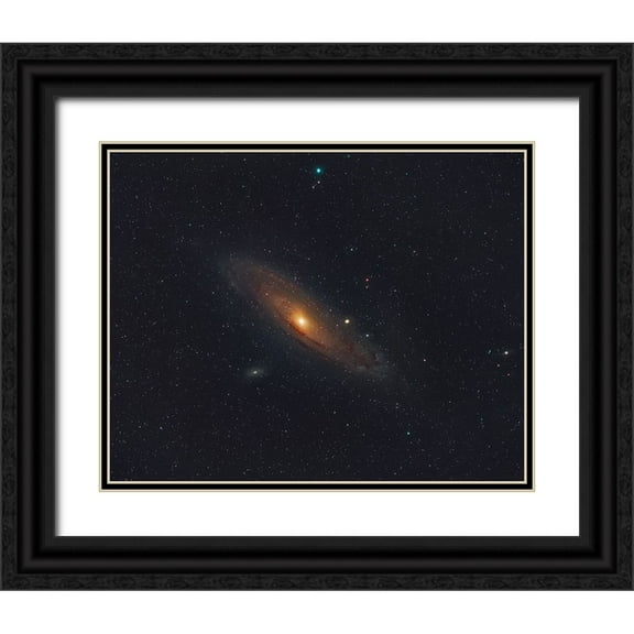 Auf dem, Andrea 14x12 Black Ornate Wood Framed with Double Matting Museum Art Print Titled - Andromeda Galaxy