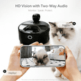 thumbnail image 6 of Wet Food Automatic Pet Feeder 4℃ Refrigerated Cooling 3-Day Freshness, 30℃ Pre-Heating for Gut Health, 300° Rotating HD Camera, 2.4G/5G Dual-Band WiFi App Control, Anti-Pinch Design, Dishwasher-Safe, 6 of 8