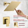 thumbnail image 4 of Juego de grifos de ducha POP SANITARYWARE en oro cepillado con cabezal de 20 cm, 4 of 7
