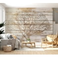 thumbnail image 7 of Tiptophomedecor Background & Patterns Wallpaper Wall Mural - Tree On Boards, 7 of 7