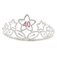 thumbnail image 4 of Rhinestone Tiara Princesa Mujeres Cumpleaños Soledad Corona de diamantes de imitación, 4 of 7
