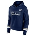 thumbnail image 2 of Women's Fanatics  Navy New York Yankees Over Under Pullover Hoodie, 2 of 3