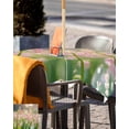 thumbnail image 5 of nqOlkjepod Pink Spring Floral Outdoor Tablecloth with Umbrella Hole & Zipper, Pastoral Summer Flowers Square Table Cover 54x54 Inch, Dining Waterproof Table Cloth Protector for Patio/Party/Picnic, 5 of 7