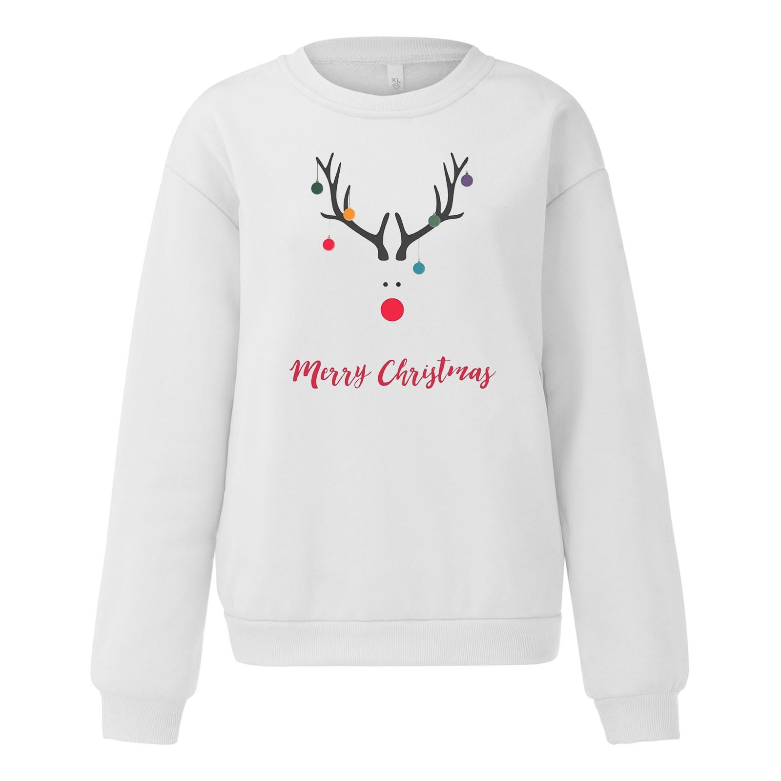 Light Xmas Adult Cute Crewneck Sweatshirt - Women's Christmas