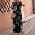 thumbnail image 2 of Conjunto de 2 Piezas de de Corta para Mujer, Cuello Redondo, Pantalones de Pierna , Talla Grande, para Verano Anillos Negros L, 2 of 4