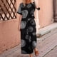 thumbnail image 2 of Conjunto de 2 Piezas de de Corta para Mujer, Cuello Redondo, Pantalones de Pierna , Talla Grande, para Verano Anillos Negros XXL, 2 of 4