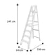 thumbnail image 5 of escalera de tijera de fibra de vidrio 8 pies 175 k, 5 of 6