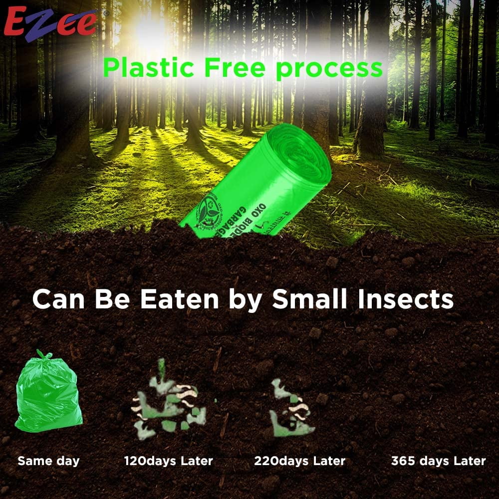 Buy Ezee Bio Degradable Garbage Bags/Trash Bags/Dustbin Bags - 48 cm x 53  cm Online at Best Price of Rs 75.33 - bigbasket