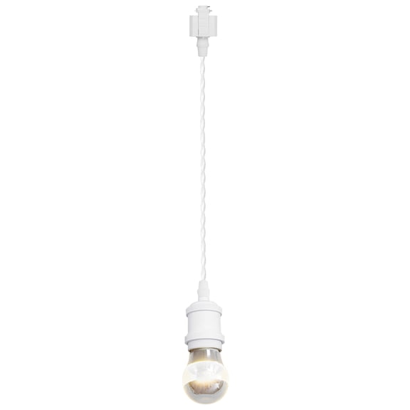 Kiven Anti Glare H-Type Track Lighting Pendants, 1-Light h Track Pendant Lights, Industrial H Track Light Pedant for Kitchen Restaurant Hallway, White