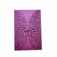 thumbnail image 1 of Tarjetas de invitación de boda personalizadas con mariposas brillantes, sobres, tarjetas de cumpleaños, suministros de recuerdo de fiesta de bautismo, matrimonio, 100 unidades, 1 of 4