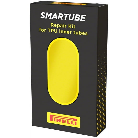 Pirelli Smartube Patch Kit, 10 Patches w/Glue, Yellow, Black Valve