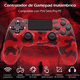 thumbnail image 3 of Controlador inalámbrico para P4, joystick de juego remoto compatible con P-4/P-4 Slim/P-4 Pro/PC (Camo rojo), 3 of 8