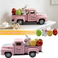 thumbnail image 5 of Vintage Easter Pickup Truck Decoration with Bunny & Eggs, Mini Resin Holiday Tabletop Ornament, Happy Easter Spring Home Décor, 5 of 6