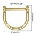 thumbnail image 2 of D-Ring Shackles, 3Pcs 21/32 Inch Inside Width Solid Brass U Shape Shackles for DIY Leather, 2 of 5