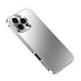 thumbnail image 2 of ELEHOLD for iPhone 15 Pro Max Case, Military Grade Matte Slim Anti-Fingerprint Metal Magnetic Bumper Frame Slim Hard Shock-Absorbent Phone Case Cover for iPhone 15 Pro Max,Silver, 2 of 8