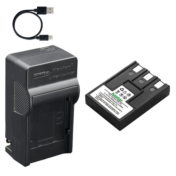 Kastar 1-Pack Battery and AC & USB-C Charger, Compatible with NB-3L NB-3LH Camera, for Canon PowerShot SD10 SD100 SD110 SD20 SD40 SD500 SD550 A80 Digital IXUS 700 750 i i5 IXY Digital 30 600 700