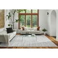 thumbnail image 6 of Momeni Xander Polyester Blend Striped Grey Area Rug 2'3" X 7'6" Runner, 6 of 6