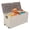Beige, variant on 75Gal 260L Outdoor Garden Storage Box, Weather Resistant PP Resin Deck Box with Wheels, Lockable Waterproof Patio Storage Chest for Tools Cushions Toys