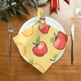 thumbnail image 2 of Napkin Satin Napkin 20*20Inchx6 Kitchen Towel Dinner Plate Towel Decorative Towel Napkin Tea Towel Suitable For Kitchen Table Red and Yellow Apple, 2 of 8