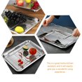 thumbnail image 3 of HLONK Small Roasting Pan Oven Stainless Steel Grill Plate Oil Draining with Mesh Rack, 3 of 6