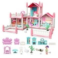 thumbnail image 1 of Ensemble de Jeu de Maison de Poupée Éclairé Grand : Jouet de Construction de Maison de Poupée Drôle Kit de Maison de Rêve, 1 of 9