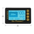 thumbnail image 2 of Go Power Battery Monitor GP-BMK-25 With LCD Interface; Flush Mount; Black; Model GP-BMK-25, 2 of 4