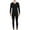 Black, variant on HBFAGFB Mens Thermal Underwear Set V Neck Bottoming Shirt Comfortable Warm Long Pants Blue Size 4XL