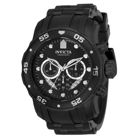 Invicta 21930 48 in. Mens Pro Diver Quartz Multifunction Black Dial Watch