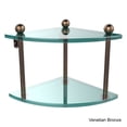 thumbnail image 5 of Two Tier Corner Glass Shelf - Polished Chrome, 5 of 5