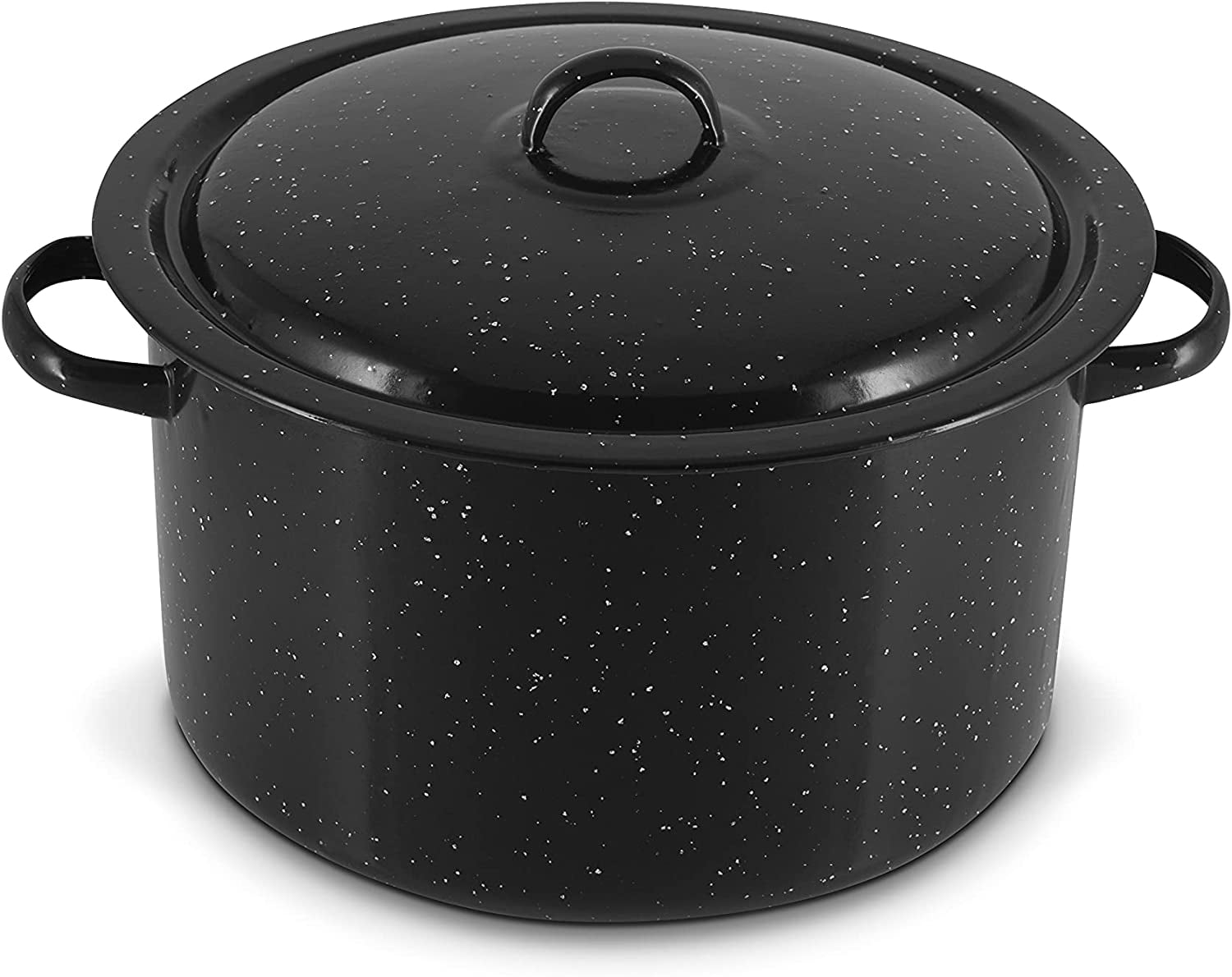 Eternal 4quart Black Granite Stock Pot With Lid