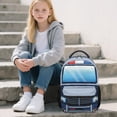 thumbnail image 5 of Jeiento 16 Inch Kids School Backpack for Elementary Boys Girls, Lightweight Cartoon Police Car Bookbag with Adjustable Straps, Multiple Pockets for Back to School, 5 of 7