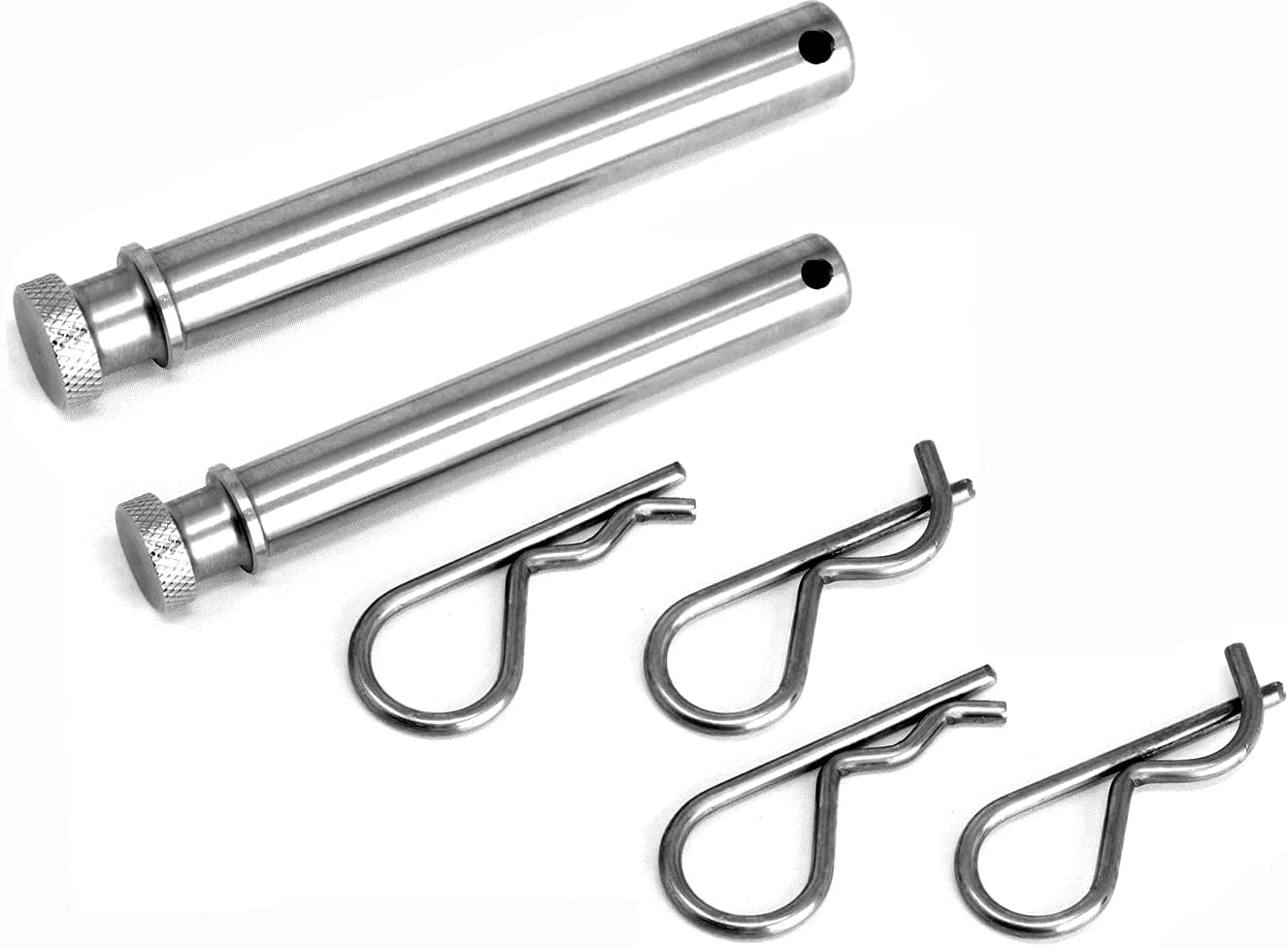5/8 and 1/2 in. Diameter Stainless Steel Hitch Pins for Trailer Hitch Receiver Adapter