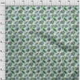 thumbnail image 4 of oneOone Tissu Polyester Spandex Vert Mer Tissu d'Automne pour Robe Tissu Imprimé Tissu au Mètre 56 Pouces de Large, 4 of 4