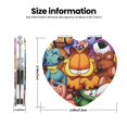 thumbnail image 3 of Pofeuu Garfield for Portable Pocket Makeup Mirror PU Cover Compact Travel Mirror with Normal and Magnifying Double Sided Glass-Round Shape-Heart Shape, 3 of 9