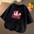 thumbnail image 1 of Sanrios Kawaii Anime Kuromi Hello Kitty, camiseta de manga corta de algodón con dibujos animados para niños, parte inferior de cuello redondo, Top de verano, regalo, 1 of 4