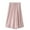 Pink, variant on SwiftWear Capri Pants for Women Solid Color Capris Elastic Drawstring Waist Casual Loose Wide-Leg Pants with Pockets M