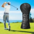 thumbnail image 3 of PU Golf Wood Headcovers Driver 1 3 x Fairway Woods Protector Waterproof Black White 1 Sunnimix Funda para palos de golf, 3 of 8