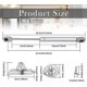 thumbnail image 2 of 2 Pcs Abs And Zinc Alloy Gas Lift 200n Durable Kitchen Door Lift Rustproof Gas Struts, 2 of 5
