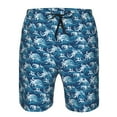 thumbnail image 3 of Balery Sea Water Wave Traje de Baño Estilo Hawaiano para Hombre, Shorts de Secado Rápido con Bolsillos-X-Large, 3 of 6